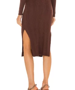 L'Academie Alenna Skirt In Chocolate -Deals L'Academie Store LCDE WQ88 V3