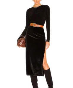 L'Academie Lumi Midi Skirt In Black -Deals L'Academie Store LCDE WQ99 V5