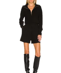 L'Academie Shannon Romper In Black