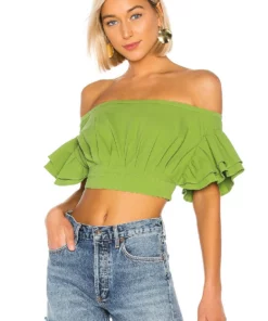 L'Academie The Claude Top In Moss