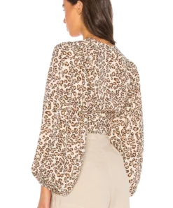 L'Academie The Christophe Top In Brown Leopard -Deals L'Academie Store LCDE WS658 V3