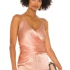 L'Academie The Jessamyn Top In Blush Nude