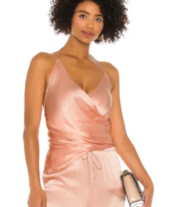 L'Academie The Jessamyn Top In Blush Nude