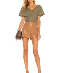 L'Academie The Fantasia Top In Olive Green -Deals L'Academie Store LCDE WS700 V5