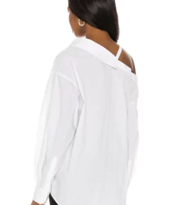 L'Academie Off Shoulder Blouse In White -Deals L'Academie Store LCDE WS704 V3