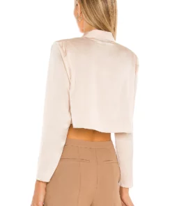 L'Academie The Leona Crop Blouse In Blush -Deals L'Academie Store LCDE WS706 V3