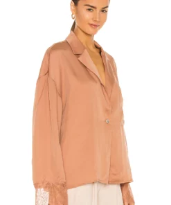 L'Academie Ricky Blouse In Mocha Beige -Deals L'Academie Store LCDE WS714 V3