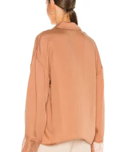 L'Academie Ricky Blouse In Mocha Beige -Deals L'Academie Store LCDE WS714 V4