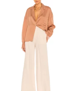 L'Academie Ricky Blouse In Mocha Beige -Deals L'Academie Store LCDE WS714 V5