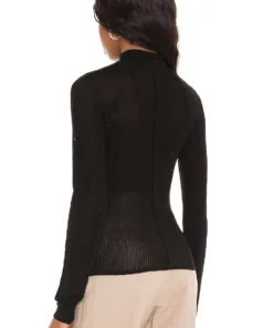 L'Academie Tissue Turtleneck In Black -Deals L'Academie Store LCDE WS731 V3