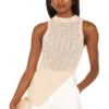 L'Academie Mischa Knit Top In Natural Jute
