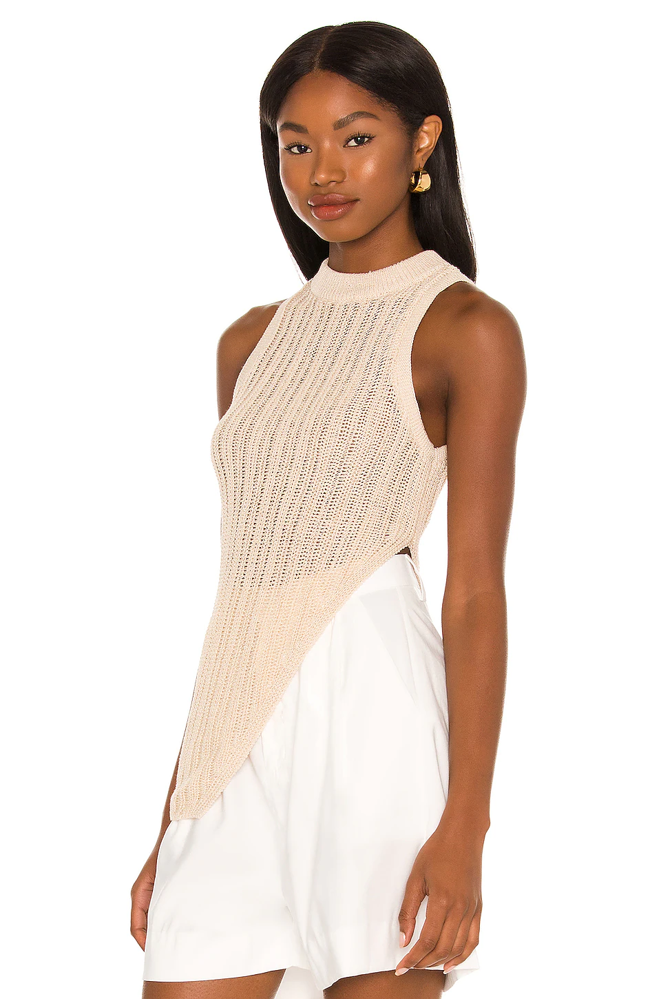 L'Academie Mischa Knit Top In Natural Jute 3 L'Academie Mischa Knit Top In Natural Jute - Image 3