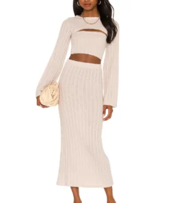 L'Academie Binx Top In Oatmeal -Deals L'Academie Store LCDE WS740 V4