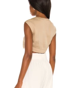 L'Academie Darby Top In Khaki -Deals L'Academie Store LCDE WS741 V3
