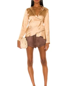 L'Academie Laurel Top In Brown -Deals L'Academie Store LCDE WS754 V4