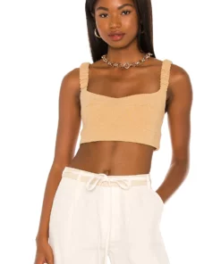 L'Academie Ella Top In Tan