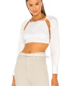 L'Academie Zorah Top In White