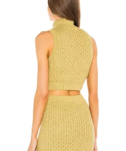L'Academie Billie Knit Top In Green -Deals L'Academie Store LCDE WS759 V3