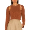 L'Academie Inessa Top In Brown