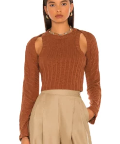 L'Academie Inessa Top In Brown