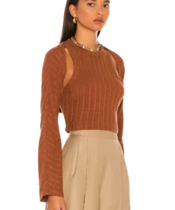 L'Academie Inessa Top In Brown -Deals L'Academie Store LCDE WS771 V3