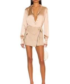 L'Academie Raquel Bodysuit In Champagne -Deals L'Academie Store LCDE WS775 V5