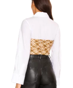 L'Academie Triska Twofer Top In Ochre Multi -Deals L'Academie Store LCDE WS777 V3