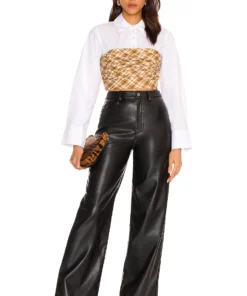 L'Academie Triska Twofer Top In Ochre Multi -Deals L'Academie Store LCDE WS777 V4