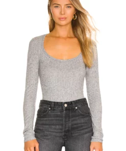 L'Academie Frima Bodysuit In Grey