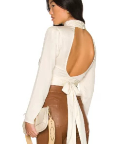 L'Academie The Suzanne Top In Ivory