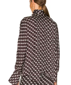 L'Academie Willma Blouse In Brown Multi -Deals L'Academie Store LCDE WS794 V3