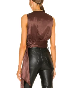 L'Academie Shiri Top In Chocolate Brown 6 L'Academie Shiri Top In Chocolate Brown -Deals L'Academie Store LCDE WS795 V3
