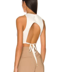 L'Academie Keely Tie Top In Ivory -Deals L'Academie Store LCDE WS813 V4
