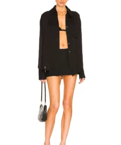 L'Academie Lenae Shirt In Black -Deals L'Academie Store LCDE WS817 V4