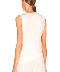 L'Academie Camellia Sleeveless Top In Bone White -Deals L'Academie Store LCDE WS818 V3