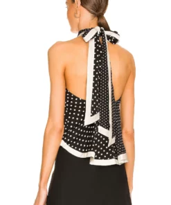 L'Academie Orla Halter Top In Black Multi Dot 6 L'Academie Orla Halter Top In Black Multi Dot -Deals L'Academie Store LCDE WS821 V3