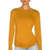 L'Academie Casey Top In Golden Brown