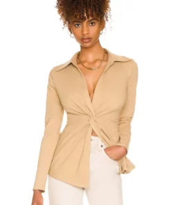 L'Academie The Amarine Top In Beige
