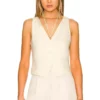 L'Academie Logan Vest In Beige