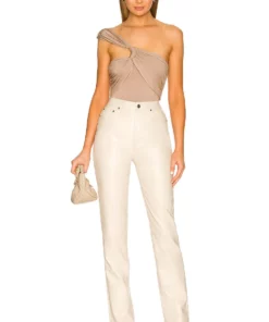 L'Academie Delphine Bodysuit In Taupe -Deals L'Academie Store LCDE WS834 V5
