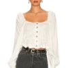 L'Academie Willow Top In White