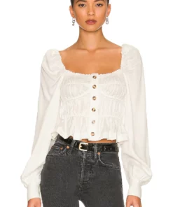 L'Academie Willow Top In White