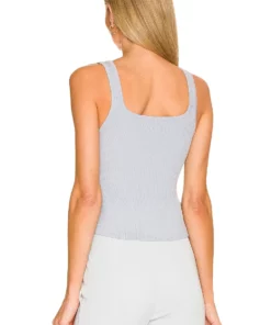 L'Academie Garner Peplum Tank In Pale Blue -Deals L'Academie Store LCDE WS839 V3