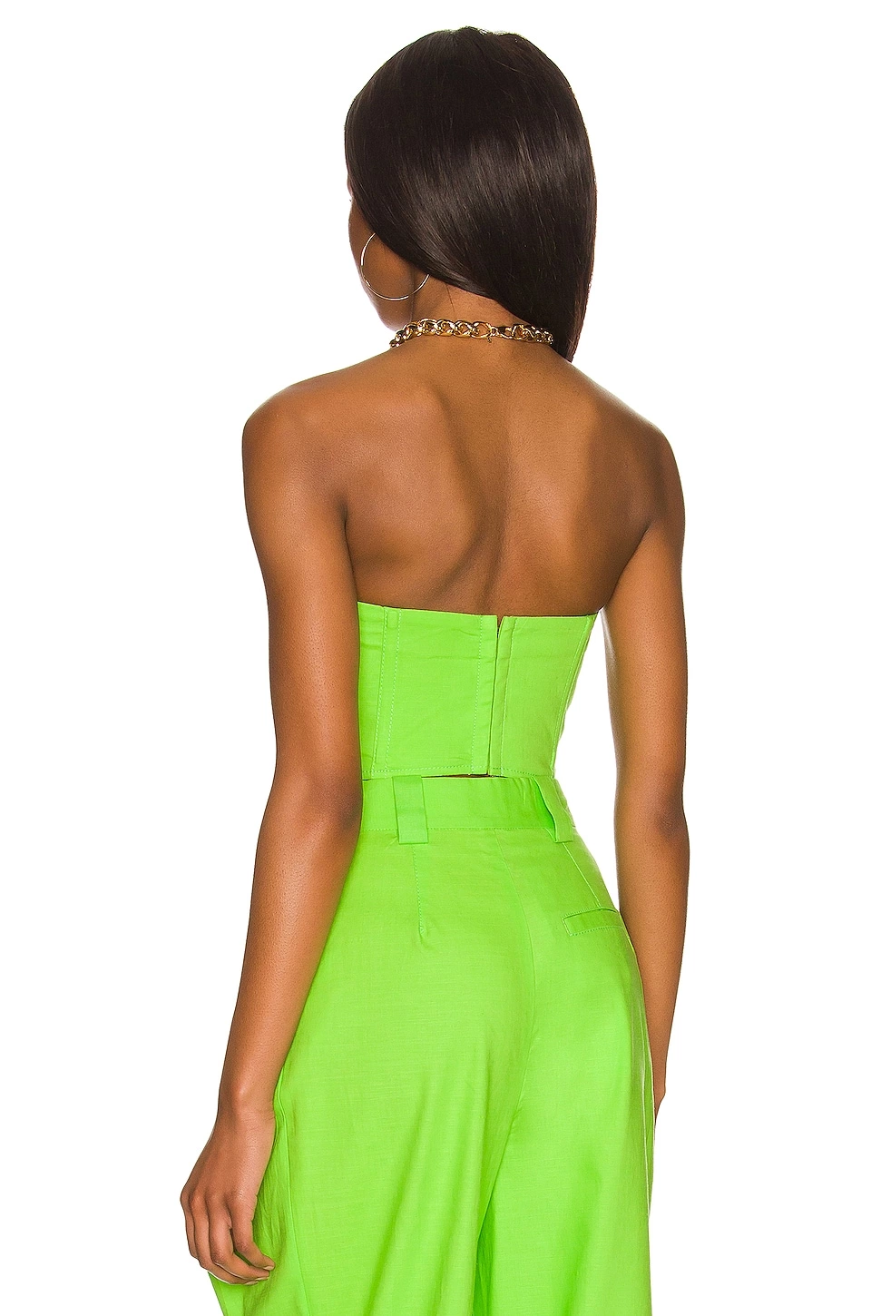 L'Academie Ember Corset In Lime Green 3 L'Academie Ember Corset In Lime Green - Image 3