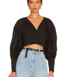 L'Academie The Angeline Top In Black